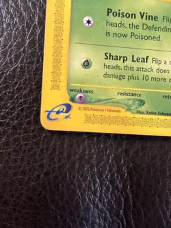 Pokemon TCG Aquapolis Bellsprout Common Card 68/147 LP - Image 5