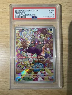 Morpeko 206/182 - Paradox Rift - Graded PSA 9 MINT Pokemon Card - Image 1