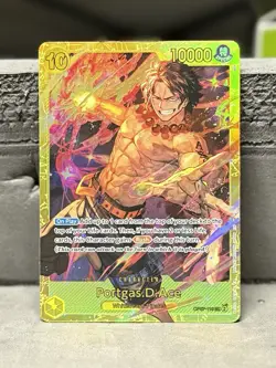 One Piece Card Game Portgas.D.Ace - OP07-119 PRB Vol. 2 SEC Rare English Edition - Image 1