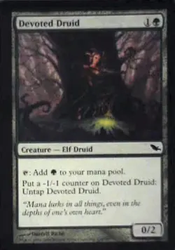 Devoted Druid - Shadowmoor: #110, Magic: The Gathering Nm C281 - Image 1