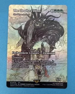 The Cloudsea Djinn - Nyxbloom Ancient (Showcase) FCA Foil Near Mint - Image 1