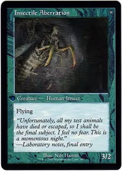 MTG Innistrad Remastered Delver of Secrets/Insectile Aberration Retro Frame (C) - Image 2