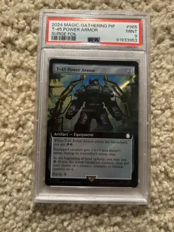 MTG Fallout T-45 Power Armor Surge Foil Extended Art PSA 9 - Image 1