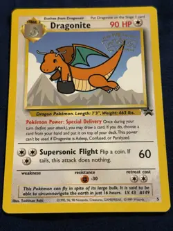 Dragonite #5 WB Pokemon First Movie - Black Star Promo LP - Image 1