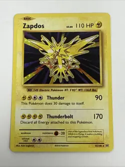 Zapdos 42/108 Holo XY - Evolutions - Pokemon Card - NM - Image 1