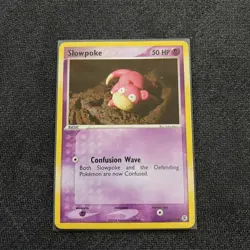 Pokemon Slowpoke FireRed & LeafGreen Reverse Holo 50HP #80/112 2004 LP - Image 1