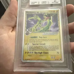 2006 POKEMON DRAGON FRONTIERS RAYQUAZA EX HOLO 97/101 PSA 9 Q1887 - Image 2