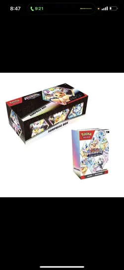 LOT OF 2 Sam’s Club Pokemon Prismatic Evolutions Surprise Box & Booster Bundle - Image 1