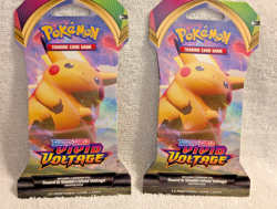 Lot of 2 Pokemon Sword & Shield Vivid Voltage Booster Packs - Sealed New - Image 1