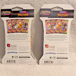 Lot of 2 Pokemon Sword & Shield Vivid Voltage Booster Packs - Sealed New - Image 4