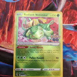 Radiant Venusaur 004/078 Pokemon GO Holo - Image 1