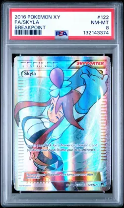 2016 Pokemon Xy Breakpoint #122 Fa/Skyla PSA8 - Image 1