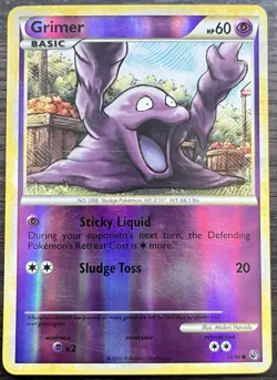 Grimer 50/90 Pokemon TCG Undaunted Reverse Holo Lightly Played LP - Image 1