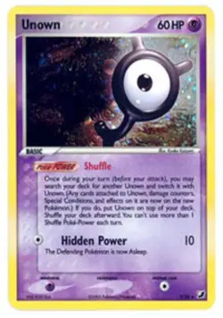Unown Y - Y/28 - Holo Rare HP, English Pokemon EX Unseen Forces - Image 1