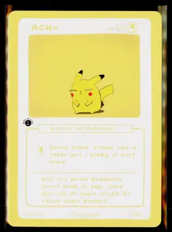 Achu (Pikachu) 10/25 - 1st Edition Pokederp First Print Fan Art - Pokemon! - Image 1
