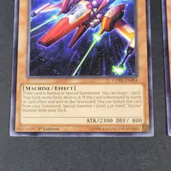 Yugioh - 3x Kozmo Sliprider - CORE-EN084 - NM/LP - 1st Edition - Rare - 2015 - Image 3
