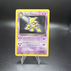 Pokemon Dark Alakazam Card From Team Rocket Set #18/82 2000 - Image 1