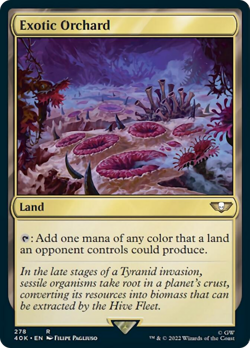 Exotic Orchard (Surge Foil) [Warhammer 40,000] Foil Near Mint - Image 1