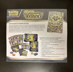POKEMON SURGING SPARKS ETB POKEMON CENTER FACTORY SEALED WITH 151 BOOSTER BUNDLE - Image 3
