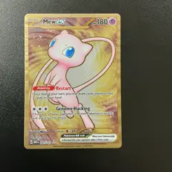 Pokemon TCG Scarlet & Violet 151 UPC Promo Metal Hyper Rare Mew EX 205/165 - Image 1