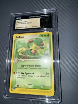 Pokemon TCG 2003 Breloom Ex Sandstorm 33 CGC 10 Pristine - Image 1