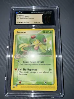 Pokemon TCG 2003 Breloom Ex Sandstorm 33 CGC 10 Pristine - Image 4