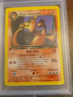 Pokemon Dark Charizard TCG 21/82 Non-Holo Rare 1st Edition PSA 9 - Image 3