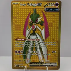 Pokemon Iron Valiant ex 261/182 SV04 Paradox Rift Secret Rare Full Art Holo 2023 - Image 1