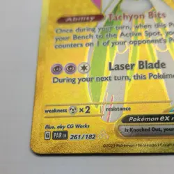 Pokemon Iron Valiant ex 261/182 SV04 Paradox Rift Secret Rare Full Art Holo 2023 - Image 3