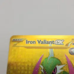Pokemon Iron Valiant ex 261/182 SV04 Paradox Rift Secret Rare Full Art Holo 2023 - Image 5