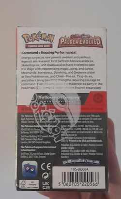 Pokemon TCG Scarlet & Violet Paldea Evolved Half Booster Box 18 Packs New Sealed - Image 2