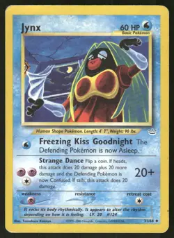 Pokemon Tcg Jynx #31 Pokemon Neo Revelation MP - Image 1