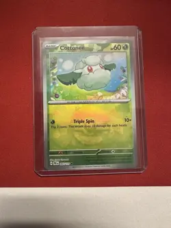 Pokemon TCG Cottonee Poke Ball Pattern 007/131 Prismatic Evolutions Holo NM - Image 1