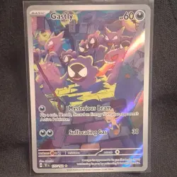 Pokemon Gastly 177/162 SV05: Temporal Forces Illustration Rare Holo - Image 1