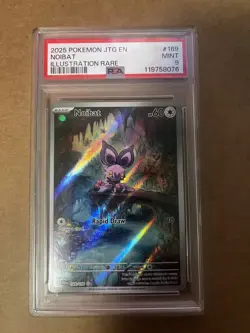 2025 POKEMON JOURNEY TOGETHER NOIBAT #169 ILLUSTRATION RARE PSA 9 - Image 1