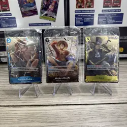 One Piece Monkey D. Luffy P-075,074,& 073 English Promo Tin Set Vol 2 Sealed!!! - Image 1