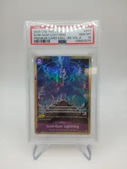 One Piece Gum-Gum Lightning OP09-077 Premium Best Selection Vol 4 PSA 10 - Image 1