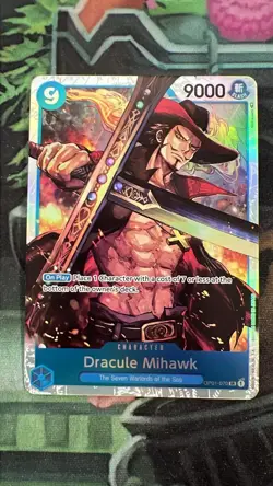 Dracule Mihawk OP01-070 SR Pre Errata Romance Dawn One Piece - Image 1