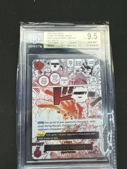 Gem MINT BGS 9.5 One Piece Honesty Impact Alt Art OP11-018 Fist of Divine Speed - Image 1