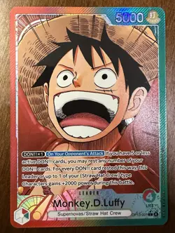 Monkey.D.Luffy (001) (Alternate Art) OP13-001 Carrying On His Will Foil - Image 1