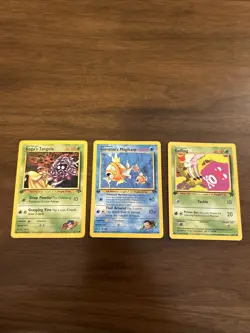 Pokemon First Edition Cards. Tangela - Magikarp - Koffing LOT! - Image 1