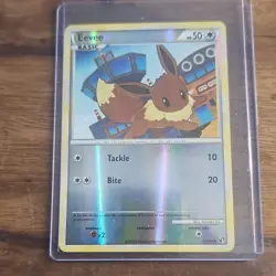 Pokemon TCG Eevee Holo Card 47/90 Basic Stage 2010 English Nintendo Evolution - Image 1