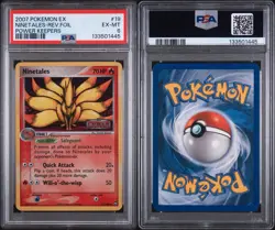 Pokemon Card - Ninetales Reverse - 19/108 - EX Power Keepers - 2007 - PSA 6 - Image 3