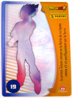 Carte Dragon Ball Super Trading Cards N°19 Vegeta Panini Fr - Image 2