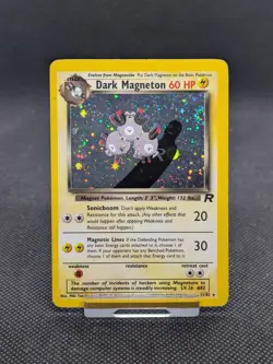 Dark Magneton 11/82 Team Rocket Holo Rare Pokemon Card WOTC Played - Image 1