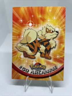 Pokemon #59 Arcanine Card 1999 Topps TV Animation Edition - Image 1