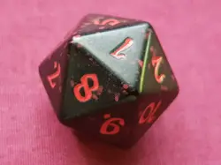Magic The Gathering LORD OF THE RINGS RED D20 SPINDOWN DICE DIE MTG - Image 2