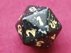 Magic The Gathering LORD OF THE RINGS YELLOW D20 SPINDOWN DICE DIE MTG - Image 2