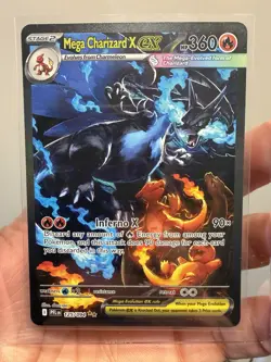 Pokemon PFL Mega Charizard X EX Holo 125/094 English Card Lot (2 Cards) - Image 1