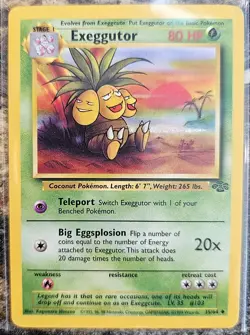 1999 Pokemon Jungle Set Exeggutor 35 NM or Better - Image 1